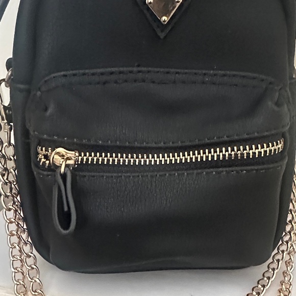 Elegant Black Mini Backpack - Picture 3 of 10